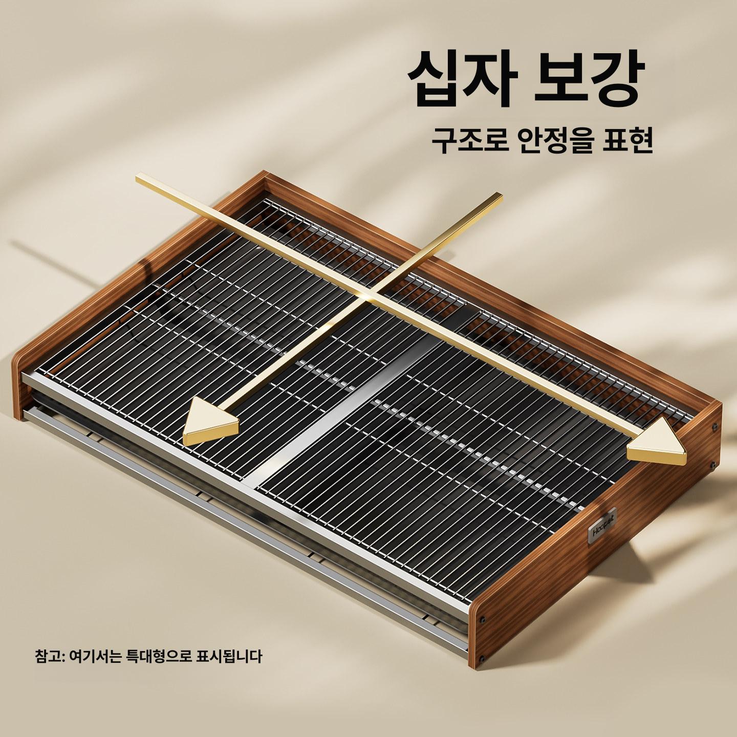 대형견용 자동 배변판 강아지 화장실 직배수 스테인리스 펫 변기 연결형 - 상세 이미지 4