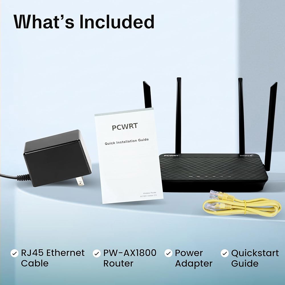 VLAN 지원, OpenVPN / WireGuard IPSec VPN 클라이언트 서버를 갖춘 pcWRT PW-AX1800 WiFi 6 듀얼 밴드 라우터 - ExpressVPN Su - 상세 이미지 3
