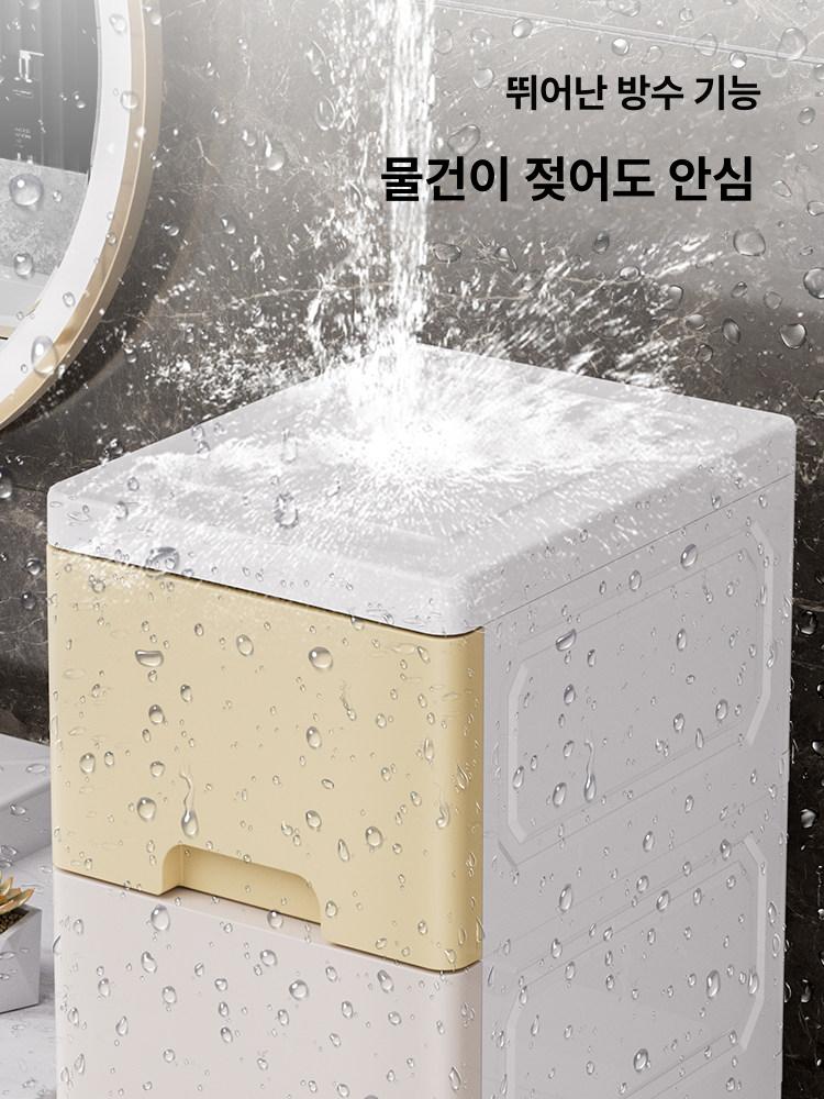 플라스틱 서랍장 대형 수납장 와이드 5단 옷장 35cm 6단 가정용 - 상세 이미지 4