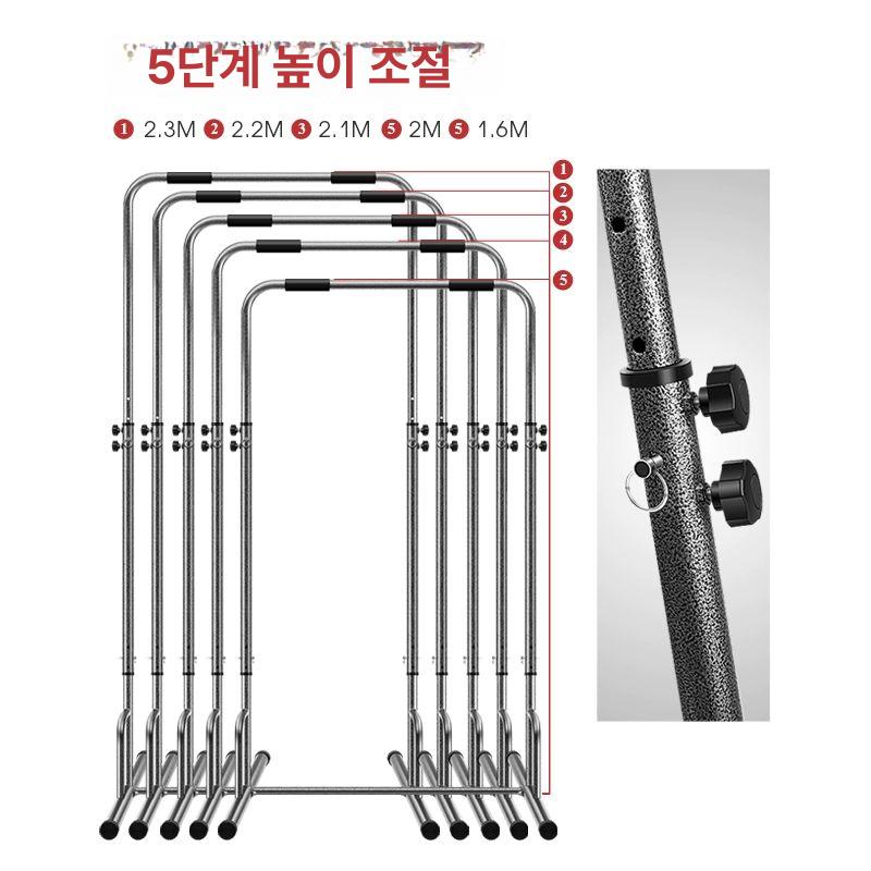 턱걸이기구 풀업바 조립식철봉 등운동 홈트레이닝 실내체력단련 매달리기운동기구 - 상세 이미지 3