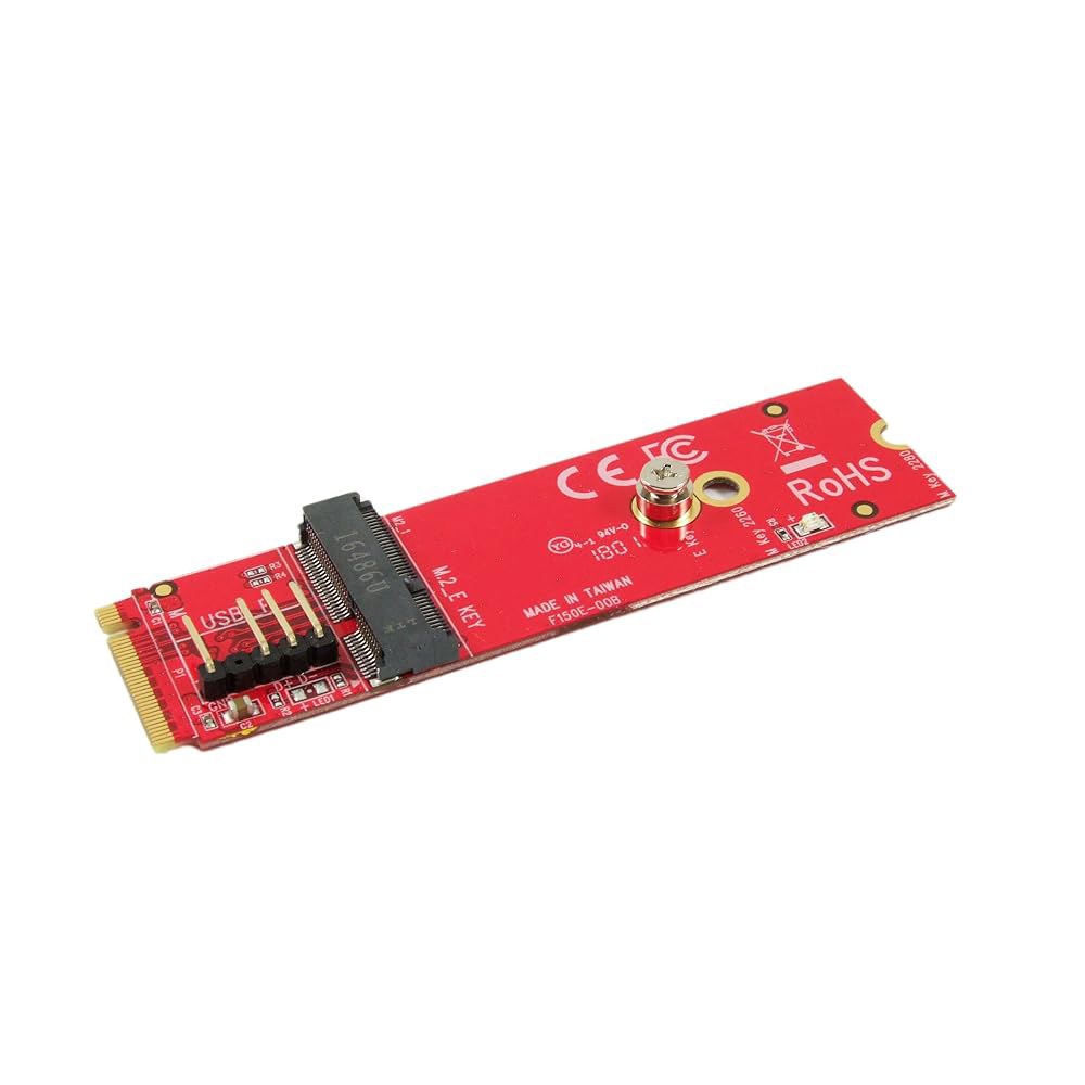 Ableconn M2MN-150E M.2 컨버터 보드 키 - 소켓에 마더보드의 모듈을 설치 E 모듈용 M2 - 상품 이미지