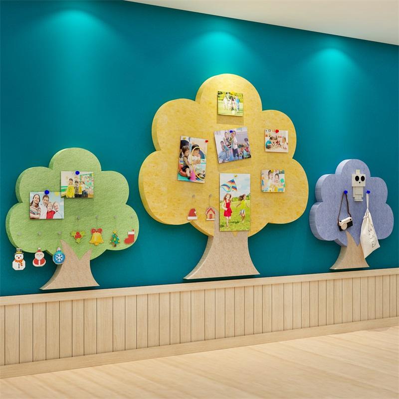보드 나무펠트게시판 환경미화 유치원 알림판 아트 환경판 어린이집 교실꾸미기 - 상세 이미지 2