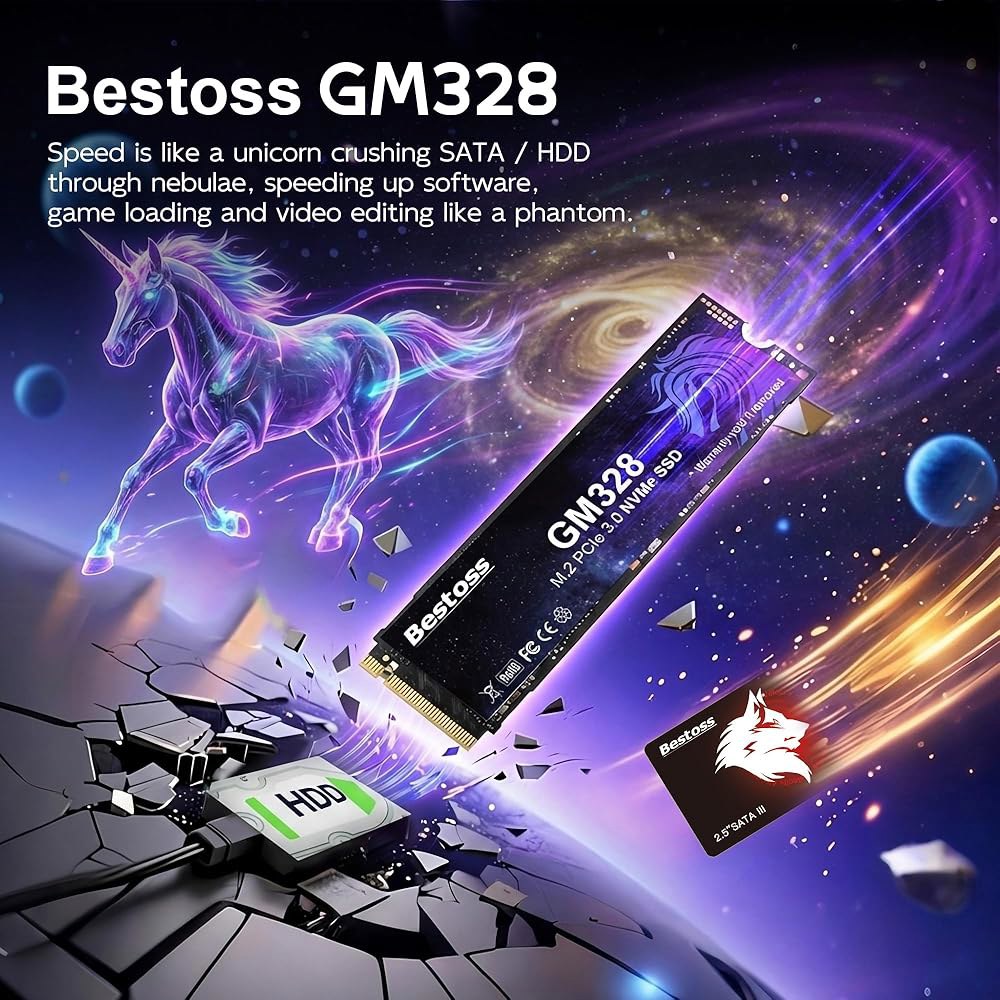 512GB PCIe Gen3 NVMe M.2 SSD, 2280 3D NAND 내장 솔리드 스테이트 드라이브, 다이내믹 SLC 캐시, 최대 3500MB/s, 학생용, 사무실 업무, - 상세 이미지 2