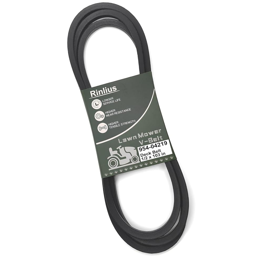 Rinlius Mower 데크 벨트 954-04219 트로이 빌트 컵 사관생도 LTX1045 LTX1046VT LT2000 LT-2200 MTD 754-04219 46인치 잔디깎이 - 상품 이미지