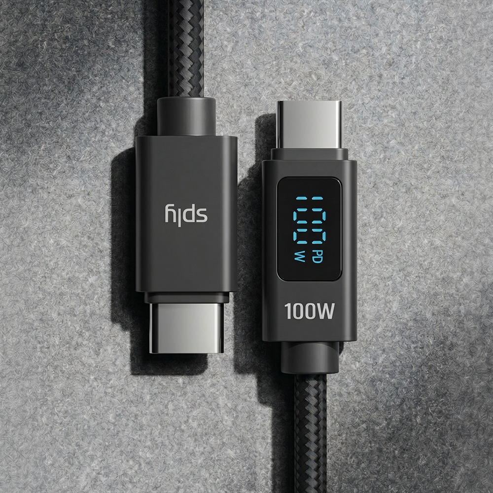 스플리 디스플레이 100W CtoC 초고속 충전 케이블 2M, 3M 이미지 6