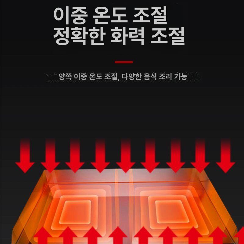 업소용 철판구이 전기그리들 상업용 핫플레이트 두꺼운 불판 요리용 전열 구이팬 - 상세 이미지 5