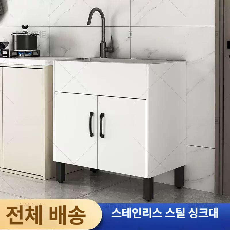 스테인리스 싱크대 소형 싱글볼 설거지 대야 주방용 다용도 수도 개수대 - 상세 이미지 3