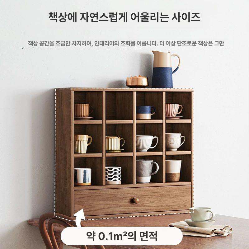 거치대 컵선반 북유럽풍 보관함 정리함 수납 컵걸이 진열대 주방정리 컵홀더 다층 - 상세 이미지 2