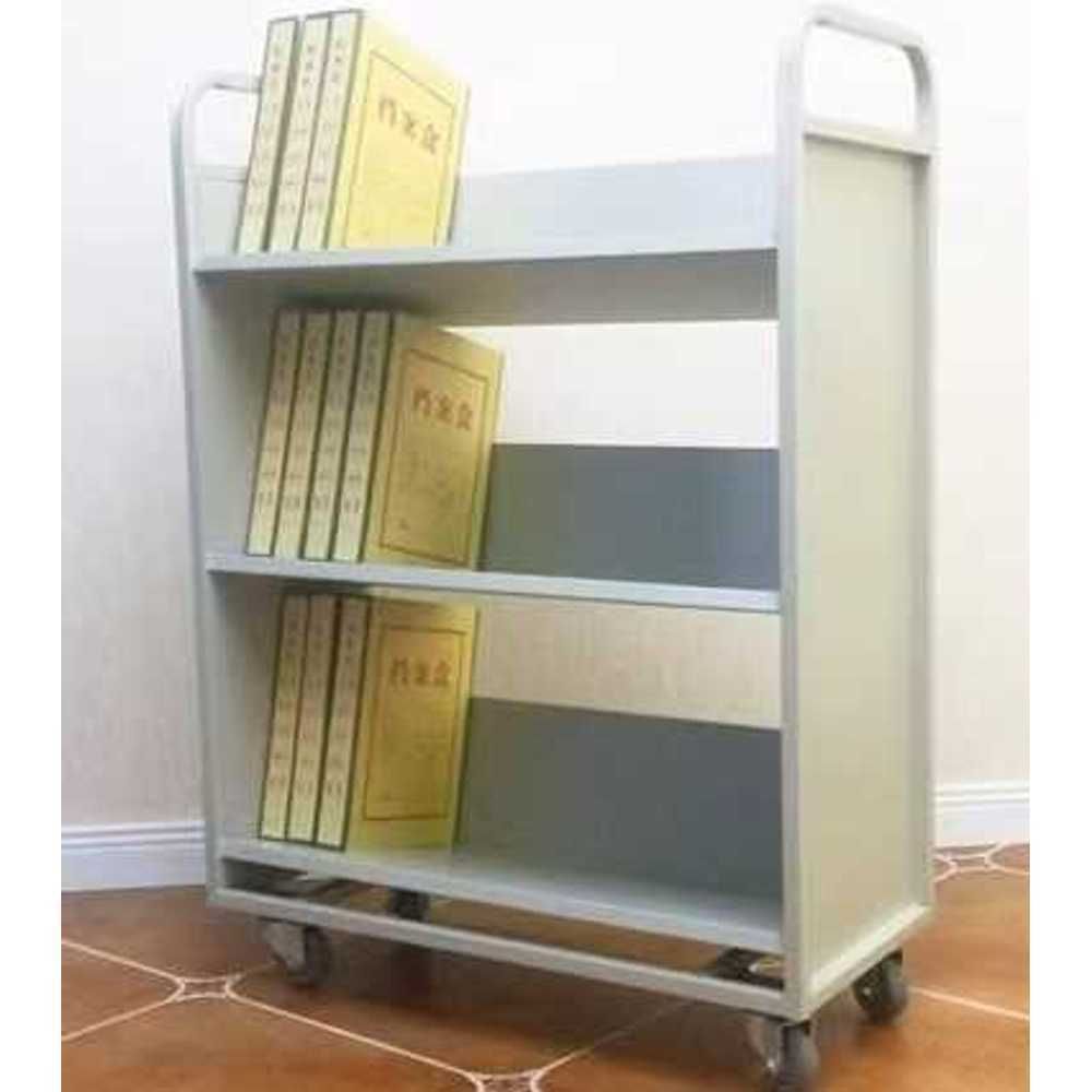 도서관 이동식책장 서재 회전책장 수레 책선반 수납장 북카트 정리 휠 사일런트 - 상품 이미지