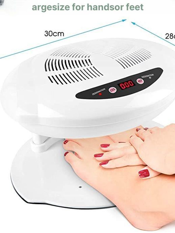 페디큐어 발톱 건조기 가정용 미니 네일 경화 램프 온풍 열풍 손톱 드라이기 - 상세 이미지 3
