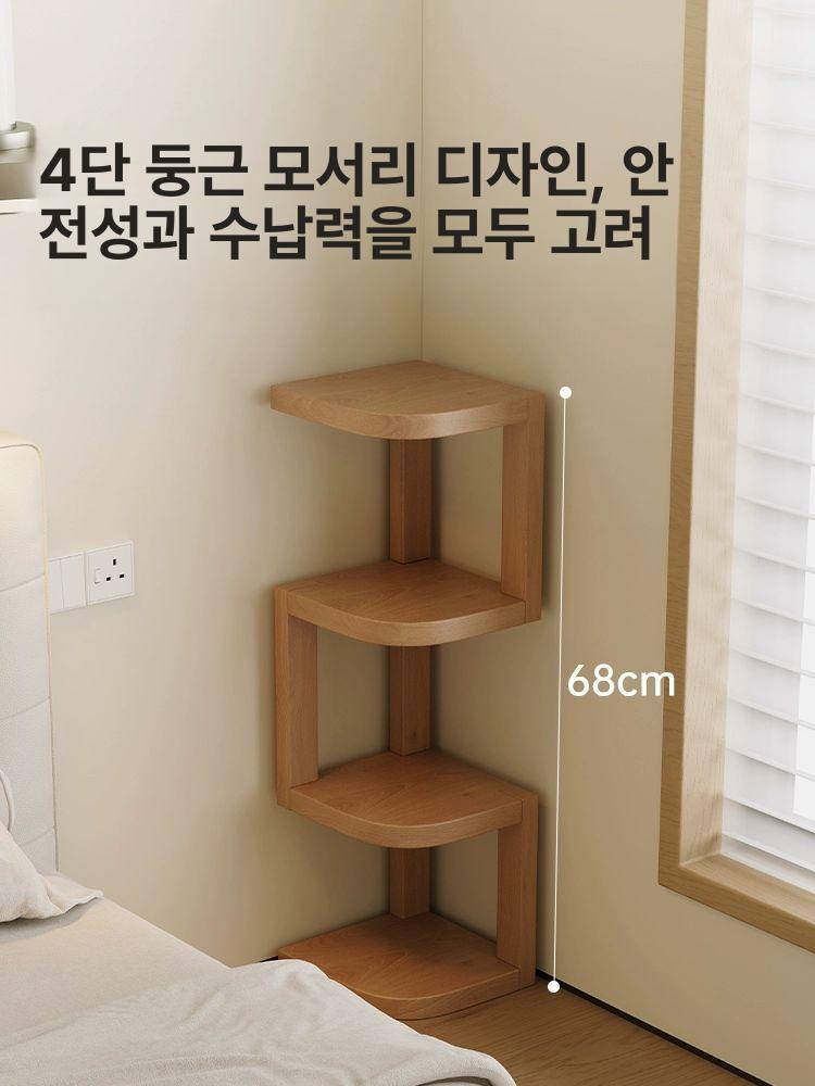모양 침대협탁 좁은 서랍 디자인 간이 수납 인테리어 침실 캐비닛 심플 자가조립 - 상세 이미지 3