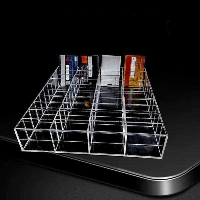 명함홀더 명함꽂이 아크릴 통 명함첩 명함집 명함보관케이스 수납정리함 명함보관함 - 상세 이미지 5