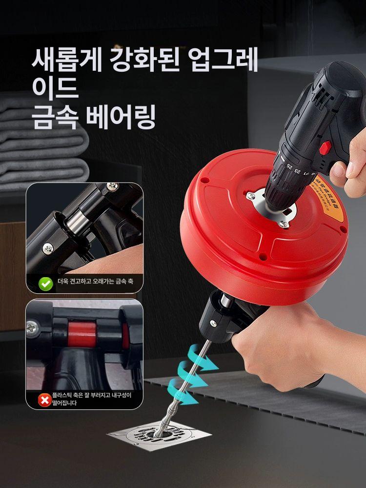 배관 청소기 압력 하수도 하수구 하수관 파이프 고압 호스 세척기 청소용 기계 배수관 - 상세 이미지 4