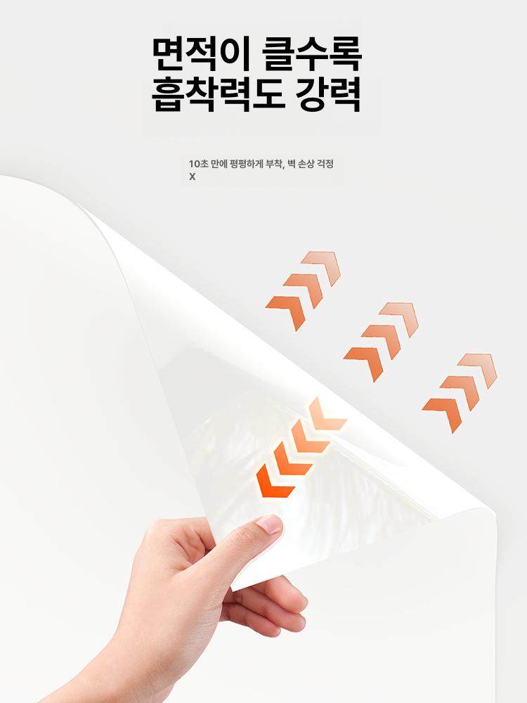 프로젝터 스크린 접착식 정전기 빔 벽지 프로젝션 이동형 화면 교육용 스티커형 - 상세 이미지 3