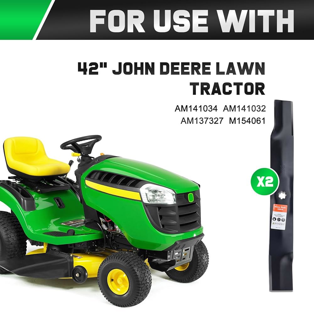 JD D130 D110 D105 D125 X300 Z225 LA135 Z235 42인치 데크 잔디 트랙터용 그래스쿨 AM141034 잔디깎이 블레이드 AM13732 AM141032 - 상세 이미지 3