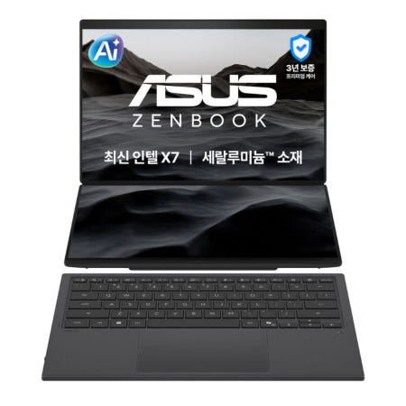 ASUS 젠북 듀오 UX8407AA-SN430W Win11 인텔 Ultra X7 32GB 1TB 듀얼 모니터 터치 노트북 DERW