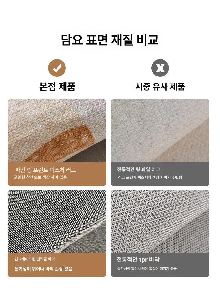 꽃무늬 카펫 침실 거실 현관 매트 감성 인테리어 디자인 복도 깔개 - 상세 이미지 5