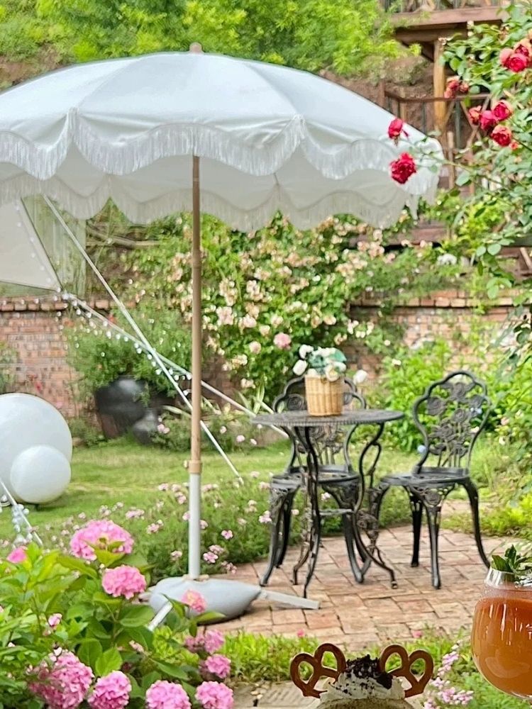 야외 파라솔 차양막 해변 테라스 가림막 쉘터 감성 인테리어 해변용품 - 상세 이미지 5