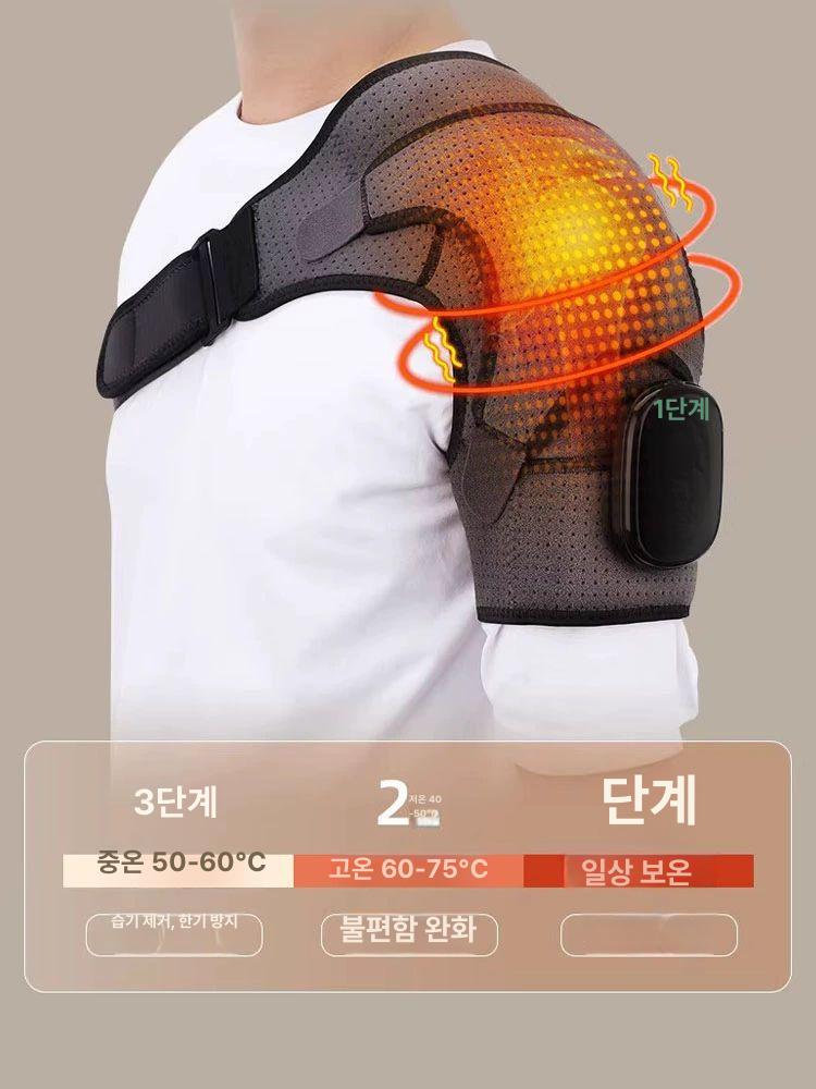 어깨 마사지기 온열 진동 오십견 안마 지압 목 허리 베개 힐링 - 상세 이미지 2