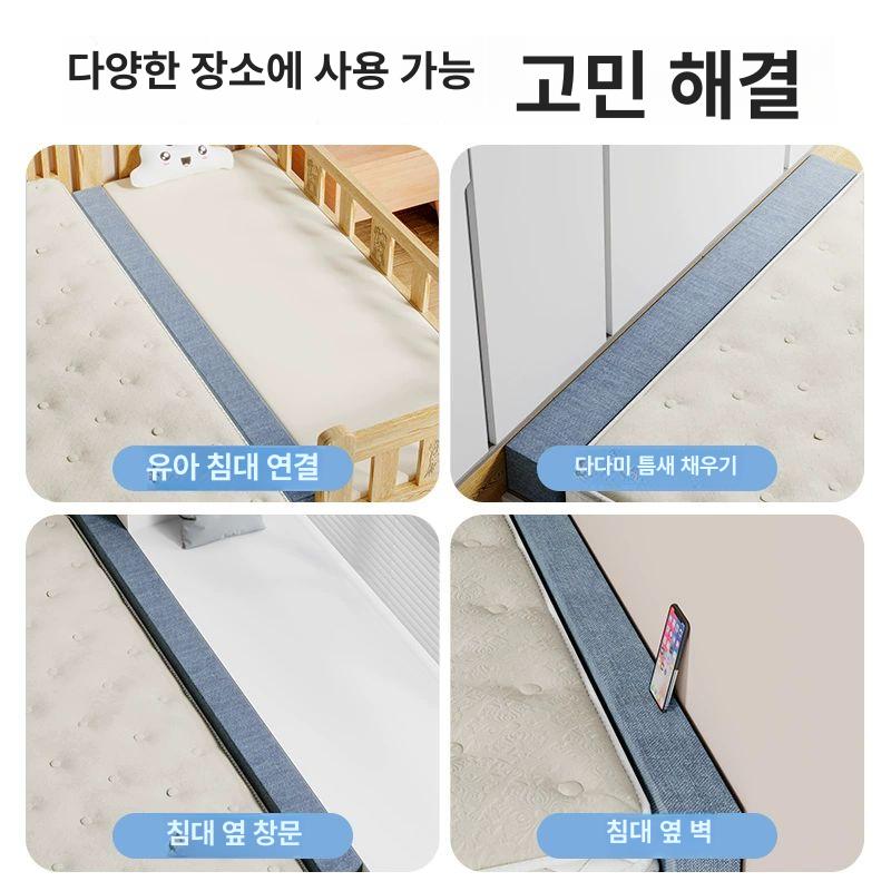 침대틈새 메우기 매트리스 헤드판 편백나무 벽면보드 쿠션 포함 싱글사이즈 - 상세 이미지 4
