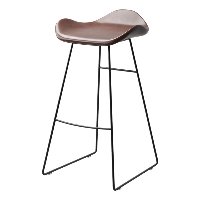 미니멀 디자인 바 스툴 홈 체어 우아한 커피 55cm - 상세 이미지 5
