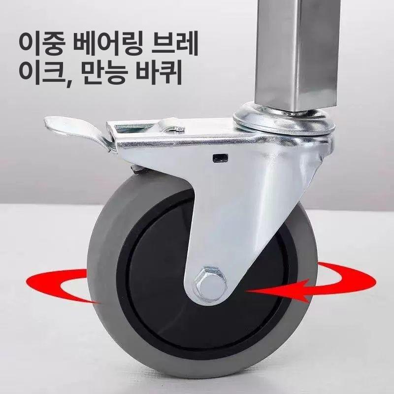 주방운반대 업소용서빙카트 이동식 식당 호텔 선반 수납장 병원 웨곤 운반웨건 - 상세 이미지 3