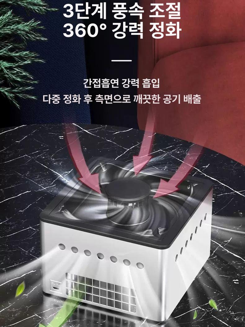 가정용 실내흡연부스 환풍기 제연기 담배냄새 흡입기 담배연기 흡연실 환기 필터 - 상세 이미지 2