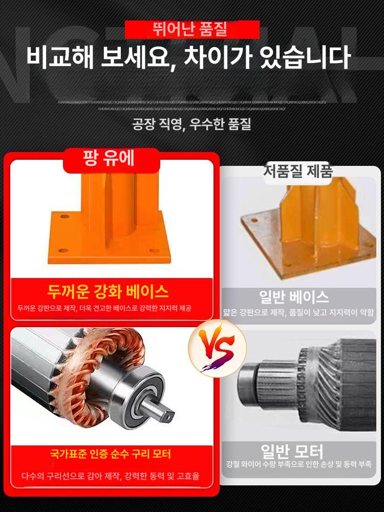 양방향 기중기 핸드윈치 수동윈치 호이스트 잠금 로프 도르레 리프터 체인블럭 권양기 - 상세 이미지 2