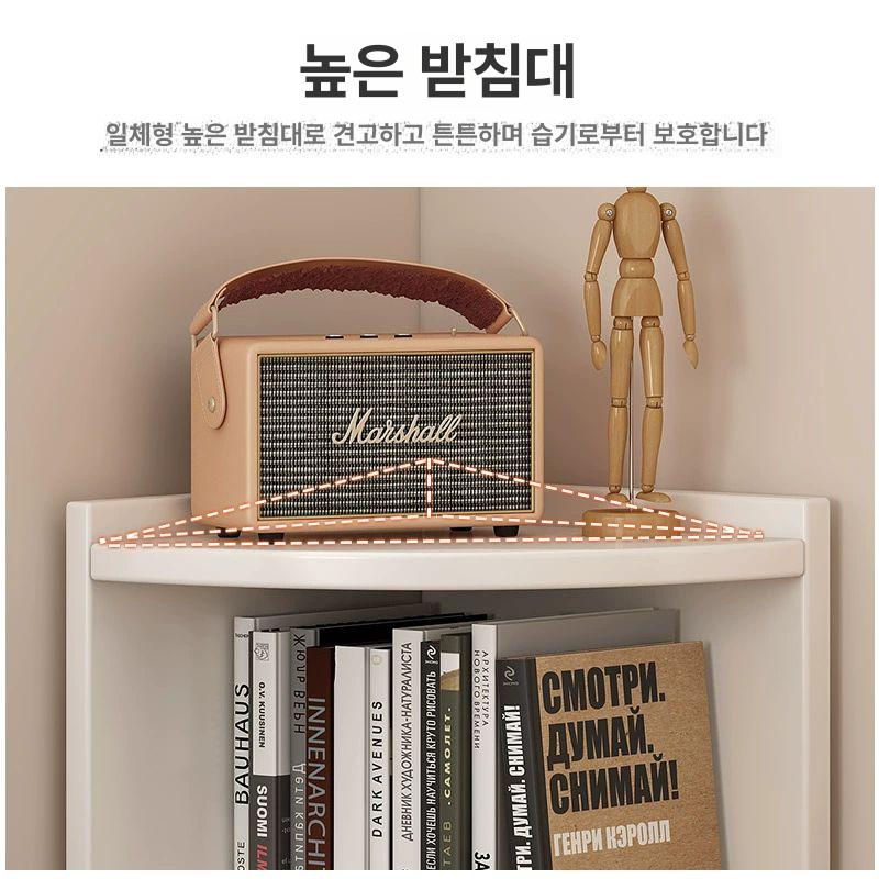원목 협탁 삼각 모서리장 심플 북유럽 침실 전시장 수납장 앤틱 코너 선반장 - 상세 이미지 5