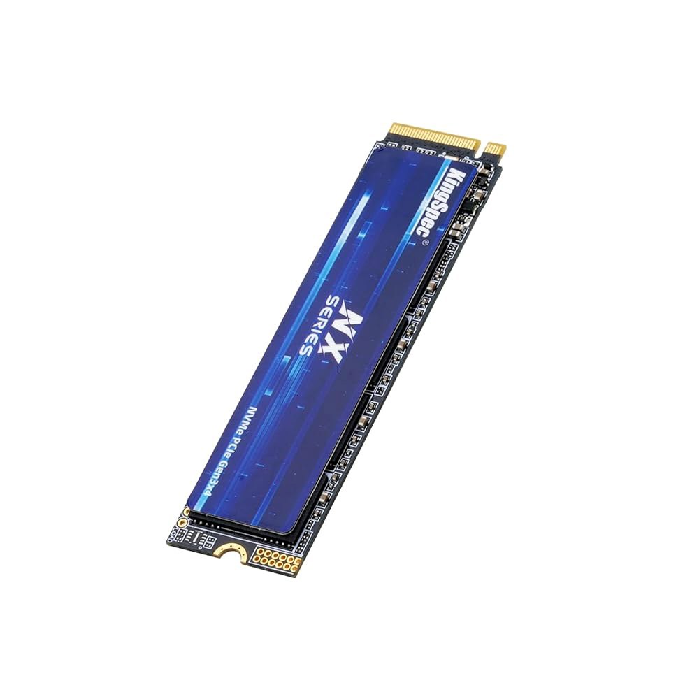 KingSpec NX 시리즈 512GB Gen3x4 NVMe M.2 SSD, 최대 3500MB/s, 3D NAND 플래시 M2 2280 내장 솔리드 스테이트 드라이브, 데스크탑 - 상품 이미지