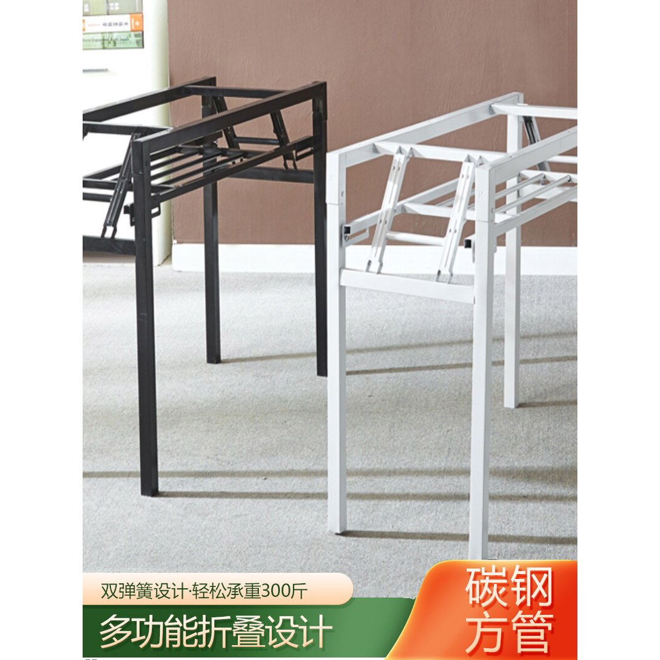 접이식 테이블 작업대 휴대용 실버 스프링 스테인리스 다용도 55cm/80x80cm 1 0 4 두께 홑겹 가로 78 세로 38 높 - 상세 이미지 2