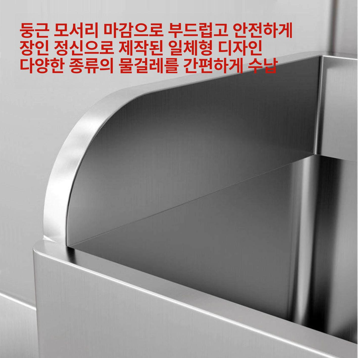 업소용 스텐밀대세척통 위생설비 위생용품 싱크대 학교 회사 상업용 사무실 주방 - 상세 이미지 4