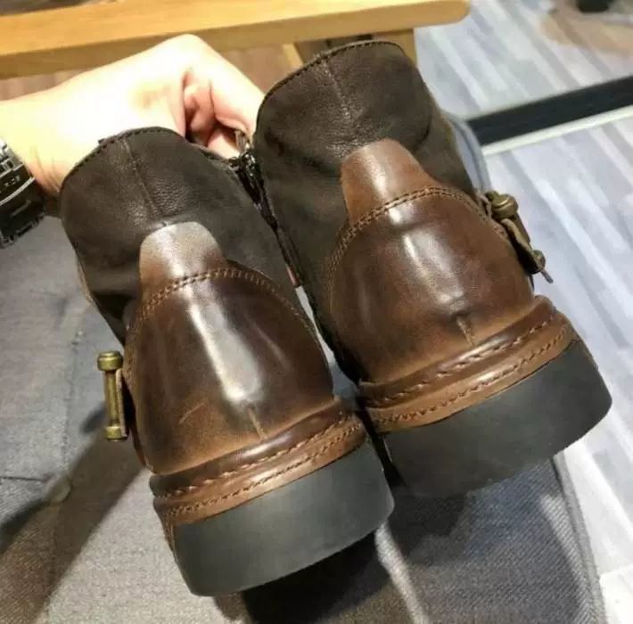 슈즈 바이크롱부츠 블랙 남성용 라이딩 남자롱부츠 웨스턴 레이싱 하이탑 배달신발 - 상세 이미지 4