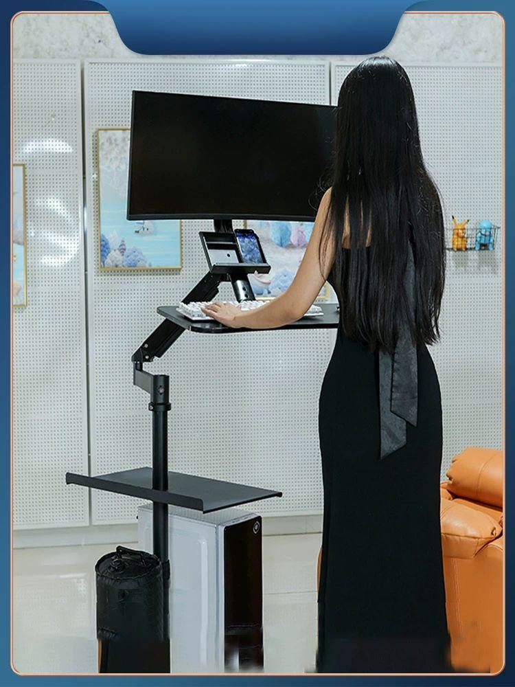 접이식 컴퓨터책상 게이밍 지지대 누워서컴퓨터 사이즈 리클라이너 라운드 무중력 - 상세 이미지 3