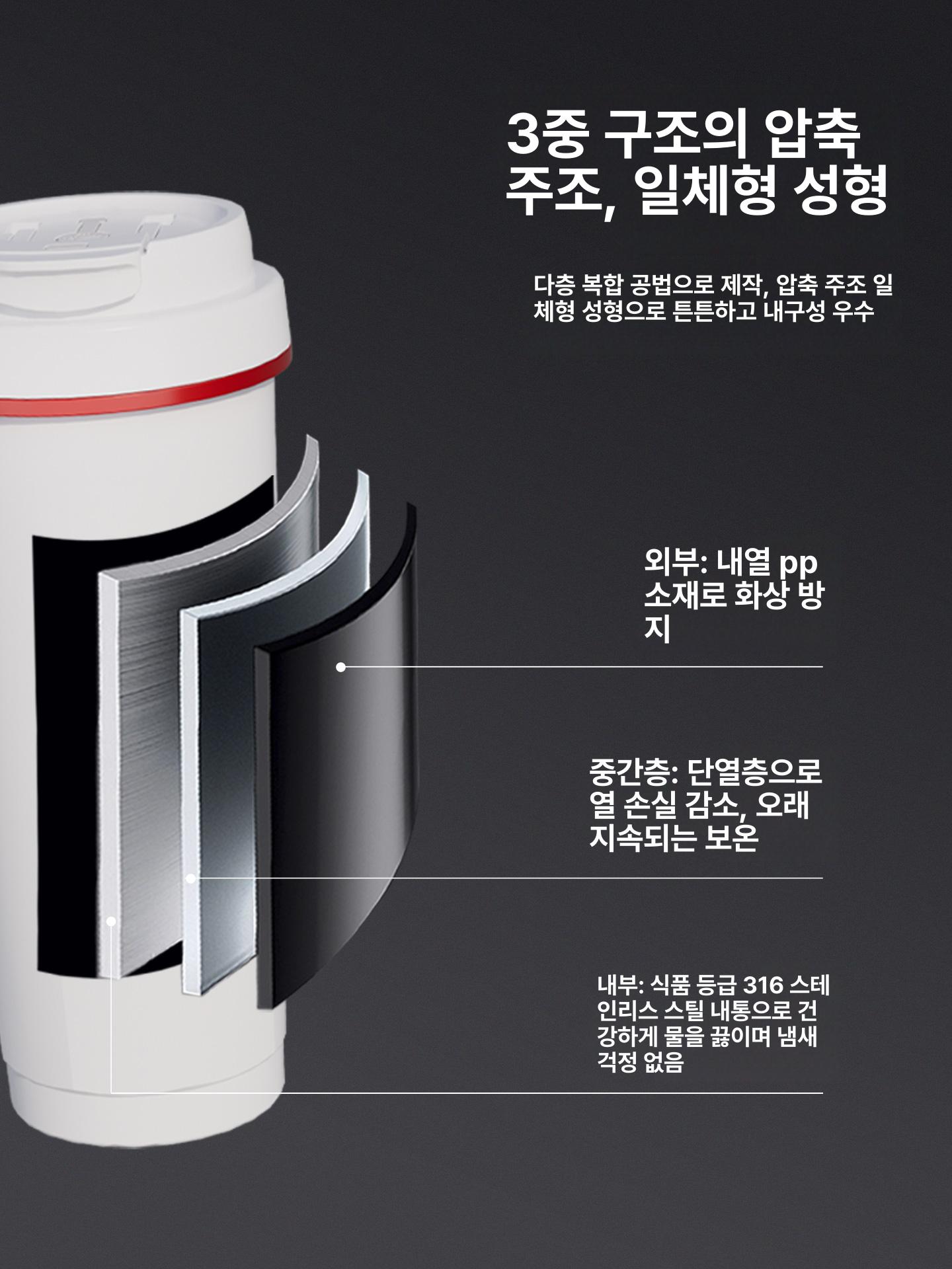 차량용 전기포트 시가잭 커피포트 카포트 블랙 차박 대용량 시거잭 주전자 - 상세 이미지 4
