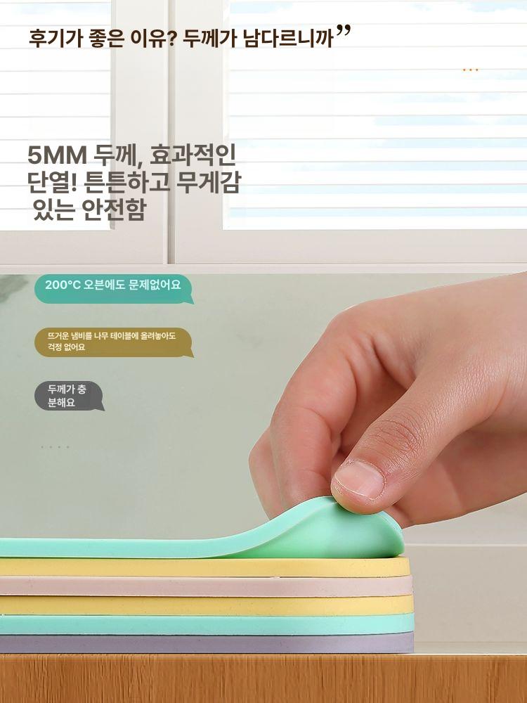 주방 식당 내열 미끄럼방지 매트 대형 패드 카페 입구 바닥 깔개 다용도 - 상세 이미지 3