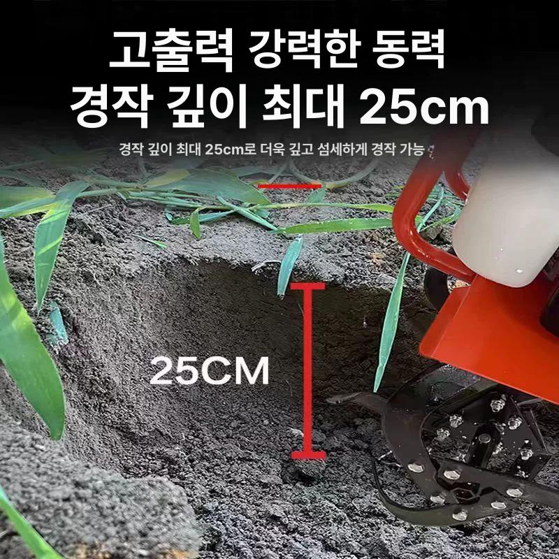 4행정 농업용관리기 로타리 쟁기 트랙터 가정용 밭갈이 밭가는기계 제초기 경운날 - 상세 이미지 2