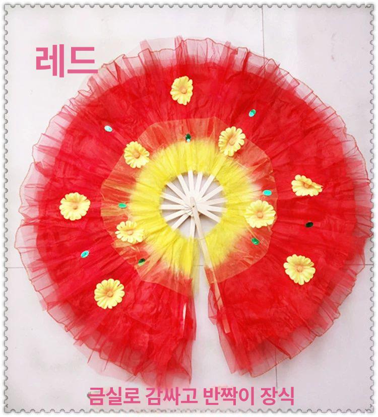 예배 손부채 무용 공연 댄스 의식용 부채 워십 공연 연습용 무용 소품 악세서리 - 상세 이미지 5