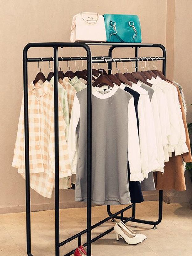 양면 행거 튼튼한 철제 더블 매장용 드레스룸 디스플레이 의류 스탠드 의류매장 어쭈 - 상세 이미지 3