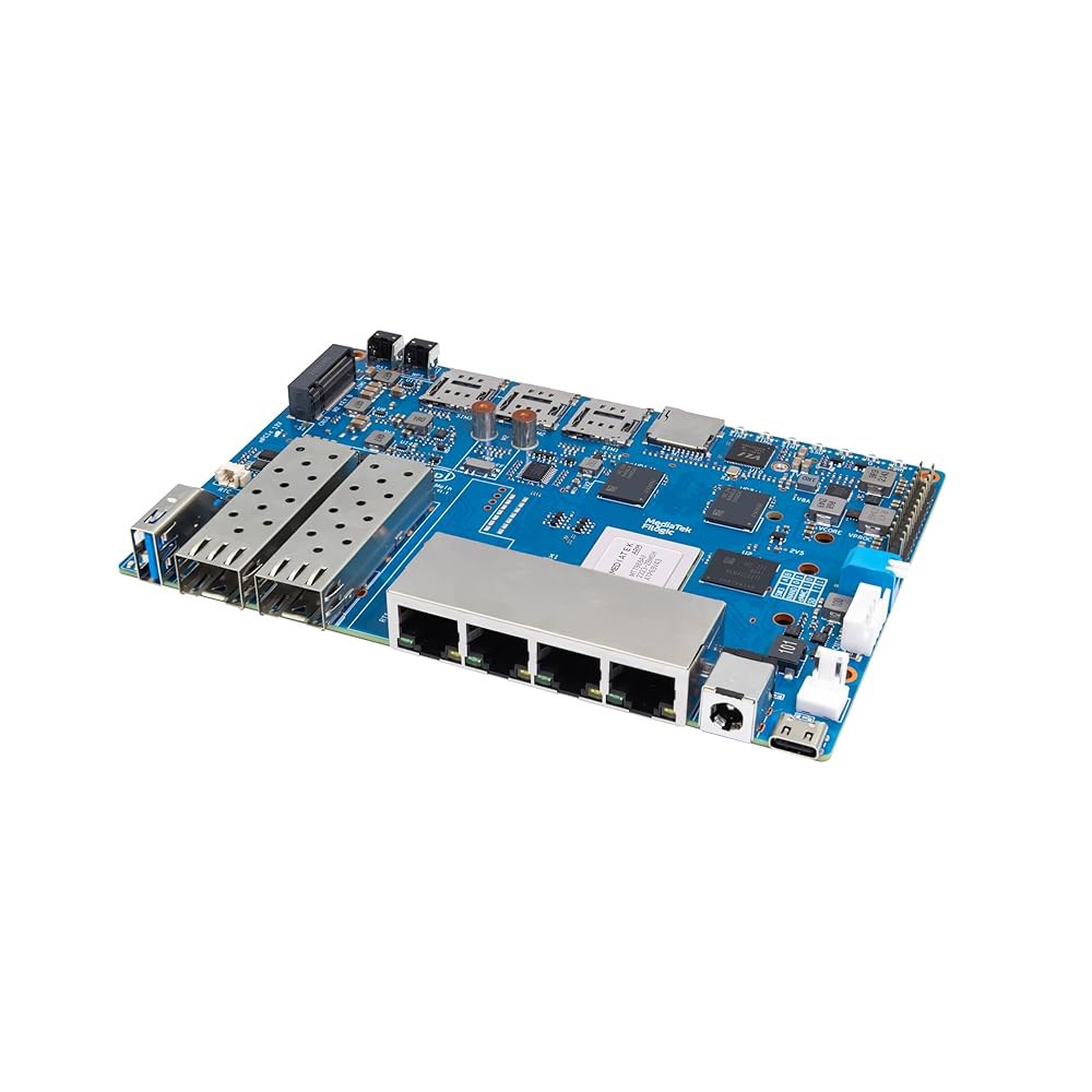 Banana Pi BPI-R4 WiFi 7 무선 듀얼 밴드 라우터 보드 OpenWRT, MediaTek MT7988A(Filogic 880) SoC, NAS 스마트 홈 게이트웨이용 - 상세 이미지 3