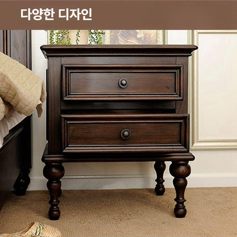 침실 빈티지서랍장 인테리어 안방 엔틱 보관함 앤틱 디자인 원목가구 현관 그릇장 - 상세 이미지 3