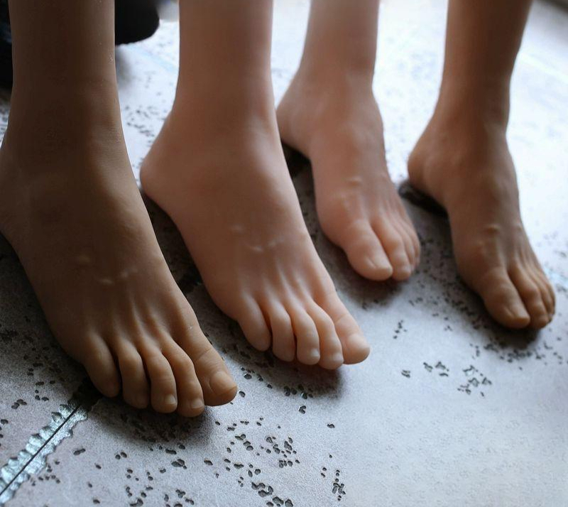 발 마네킹 여성 풋모델 소품 전시용 지골 뼈구조 없는 발가락 모형 촬영 도구 - 상세 이미지 2
