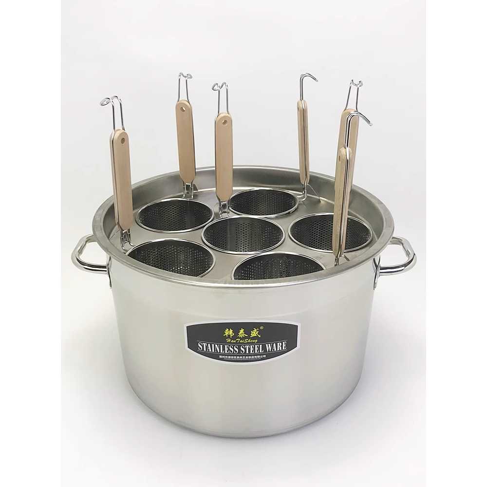 업소용 해면기 식당 라멘 우동 삶는 기계 40냄비 4개 총알망 - 상세 이미지 3