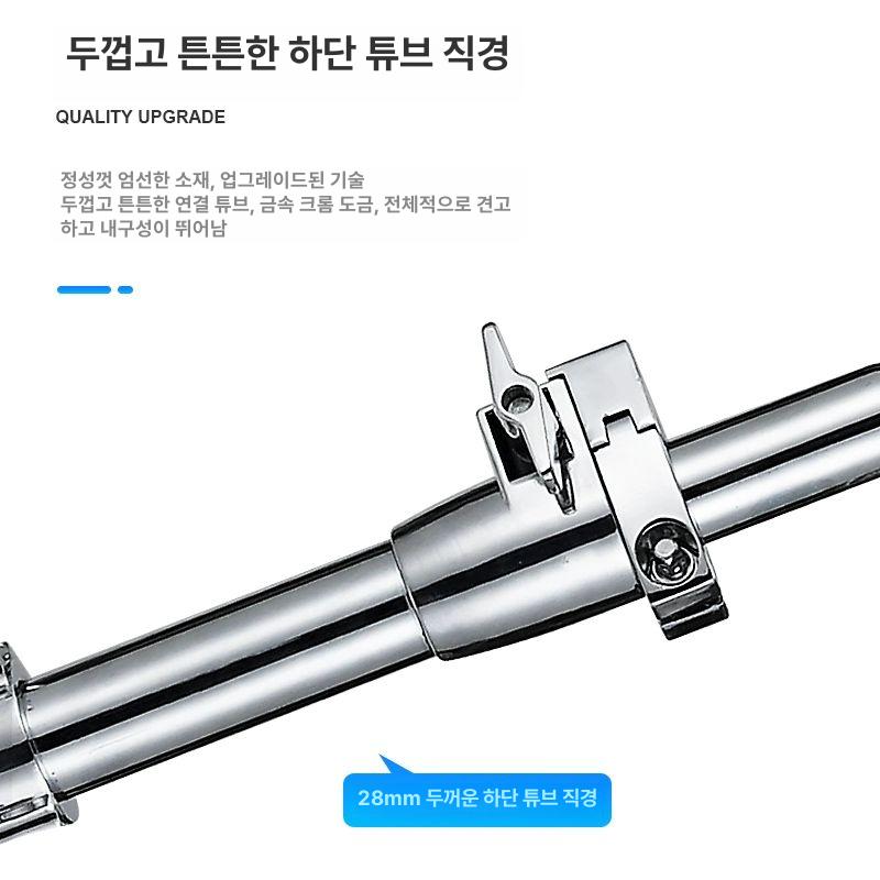 스네어 드럼스탠드 부품 연습대 홀더 랙 악기 브래킷 지지대 높이 조절식 클램프 받침 - 상세 이미지 3