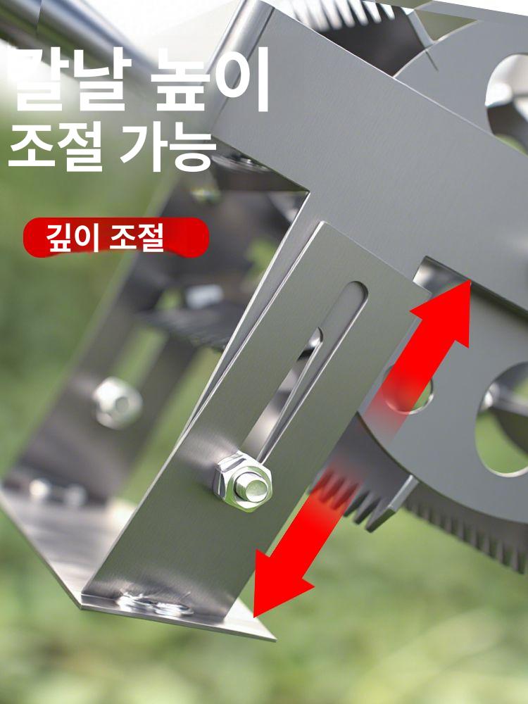 수동 갈퀴 농업용 정원 텃밭 호미 제초기 괭이 농기구 - 상세 이미지 3