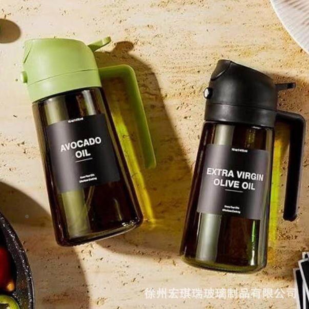 요리용 Aovdy 2PCS 블랙 오일 그린 1개 샐러드 유리 BBQ 470ml 220ml 화이트타입 - 상세 이미지 3