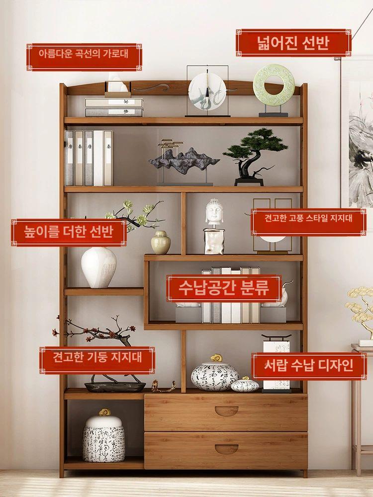 벽선반 원목 선반장 빈티지 인테리어 수납 소품 거실 주방 코너 모서리 보관 - 상세 이미지 3
