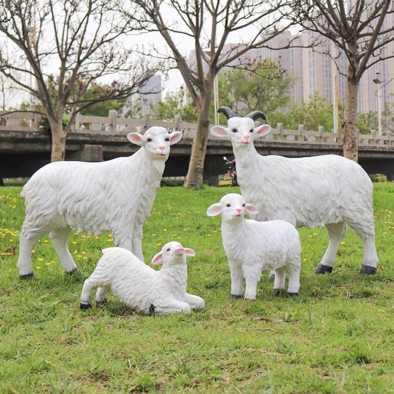 모형 정원 대공원 동물 염소 장식 머리를 농장 공원 조형물 포토존 웨딩 - 상세 이미지 5