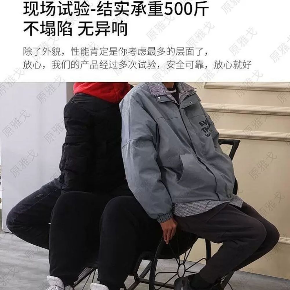 1인용 라탄흔들의자 등나무 베란다 스윙체어 인테리어 라운지 거실 그네 정원 가정용 - 상세 이미지 4