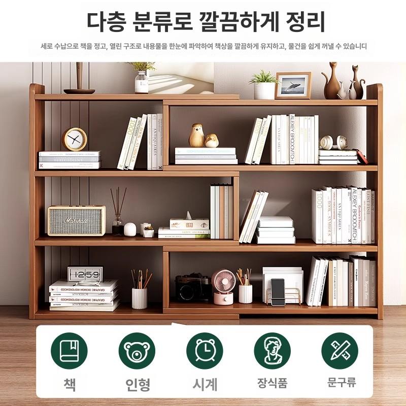 벽면 틈새수납 모서리 선반 개방형 공간활용 벽수납장 책장 진열 다목적 선반대 - 상세 이미지 3